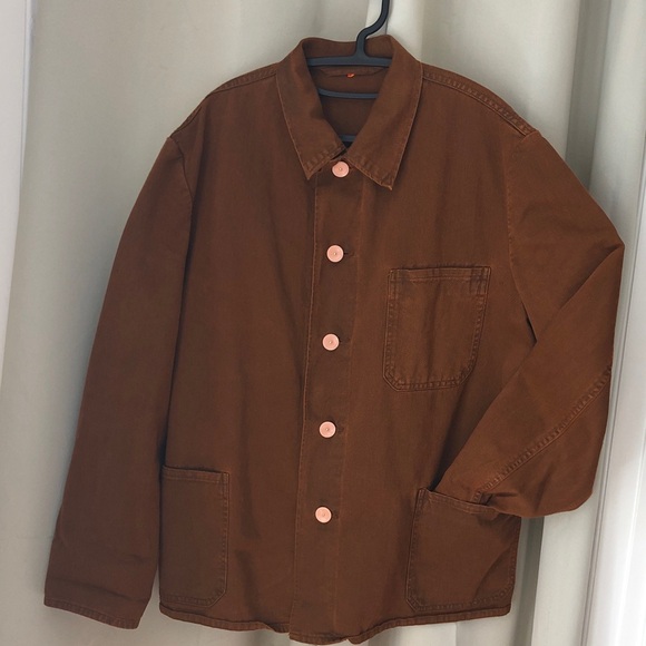 Vintage Other - Vintage Unbranded Men's Military Brown Workwear Chore Jacket